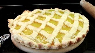 PASTA FROLA con CREMA al LIMON FACILISIMA Crostata al limoneTart With Lemon Cream [upl. by Gasparo53]