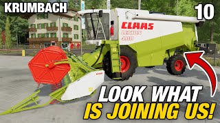 LOOK AT THIS BEAST THATS JOINING THE FARM  Krumbach  Farming Simulator 22  Episode 10 [upl. by Pasco968]