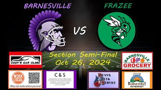 Barnesville Football vs Frazee [upl. by Nauqel]