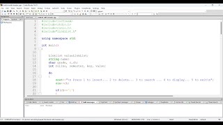 Link list Implementation with Header File using C in Code Blocks [upl. by Rothberg]