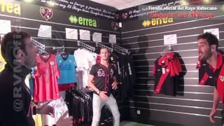 RVMOficial Rebajas en la tienda oficial del Rayo en el Estadio [upl. by Orteip]