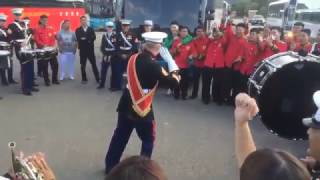 Epic Drum Faceoff I Marines vs Korean ROK Army  Army Bands [upl. by Einwat]