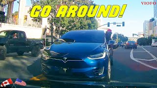 ENTITLED TESLA DRIVER DEMANDS PEOPLE MOVE OUT OF HIS WAY [upl. by Tollmann125]