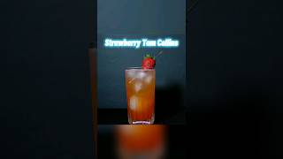 Strawberry Tom Collins Cocktail shorts [upl. by Alan]