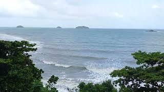 Вид с террасы номера SUPERIOR OCEAN VIEW в отеле Koh Chang Cliff Beach Resort 4 Ко Чанг Таиланд [upl. by Shanly796]