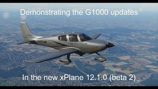 xPlane 1210 beta 2  Part 1  G1000 Demonstration  Prep for an IFR VATSIM flight in the SR22 [upl. by Wightman730]