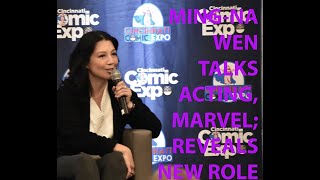 MingNa Wen At Cincinnati Comic Expo she shares thoughts on Marvel films acting and Karate Kid [upl. by Radec]