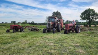 Learning how to operate the New Holland 664 Baler [upl. by Airdnaed]