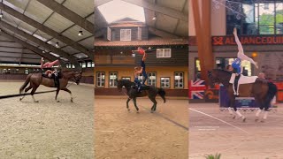 Equestrian Vaulting and Trick Riding Compilation [upl. by Anicnarf]