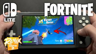 Fortnite on Nintendo Switch Lite 714 [upl. by Atirb]