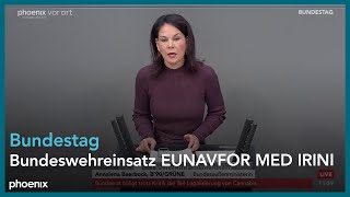 Bundestagsdebatte zum Bundeswehreinsatz EUNAVFOR MED IRINI am 220324 [upl. by Ailehpo703]