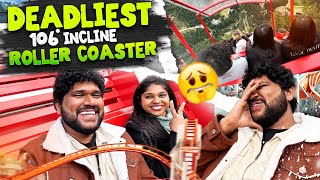 சாவு பயத்தை காட்டிட்டாங்க 🥶😱  Switzerland Gelmerbahn ROLLER COASTER  Foodie Prabu [upl. by Yemerej]