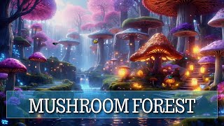 🍄 Whimsical Mushroom Village  Soothing Music amp Fantasy ASMR [upl. by Llezniuq]