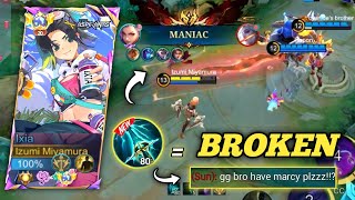 IXIA NEW BRUTAL DAMAGE ONESHOT BUILD  COMBO  Build Top 1 Global Ixia  MLBB [upl. by Remlap]