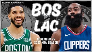 Boston Celtics vs LA Clippers Full Game Highlights  Nov 25  2025 NBA Season [upl. by Linet]