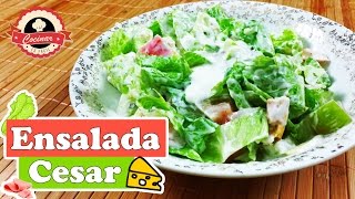 Salsa César casera 🧀  Ensalada César 🌿  Como hacer ensalada con salsa césar  Ensalada [upl. by Griffith]