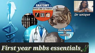 MBBS first year essentials🩺mbbsfirstyear firstyearmbbs essential [upl. by Dukey828]