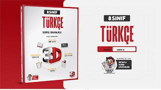 8 Sınıf 3D Türkçe Soru Bankası  İlyas Yılmaz Bölüm 16 Test 05 Soru Çözümleri [upl. by Nadnarb]