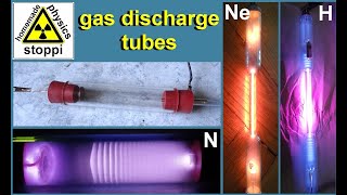 gas discharges  gases under vacuum and high voltage  Gasentladungen [upl. by Abbotsen555]