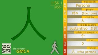 ¿Cómo se dice PERSONA en chino 人 HSK 1  Aprender chino [upl. by Allemaj]