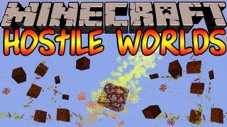 Minecraft HOSTILE WORLDS MOD HUGE METEORS [upl. by Ellerrehs]