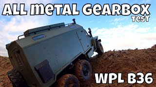 WPL B36 Ural single speed all metal Gearbox test Awesome Torque [upl. by Kola]