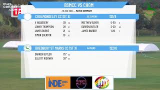 Bredbury St Marks CC 1st XI v Cholmondeley CC 1st XI [upl. by Godewyn]