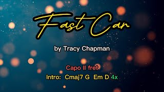 Fast Car by Tracy Chapman lyrics amp chords [upl. by Ymled]