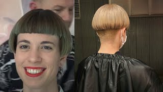 Top class most charming half shaved and full shaved undercut short Pixie bob Haircuts and hairstyles [upl. by Imot618]