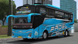 SHARE LIVERY BUS MSM RATU PANDORA MOD KP PROJECTS MAX Bussid [upl. by Togram]