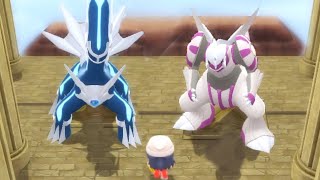 Awakening of Dialga and Palkia in Pokémon Brilliant Diamond amp Shining Pearl 4K [upl. by Eevets]