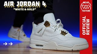 Air Jordan 4 White amp Gold [upl. by Neroc231]