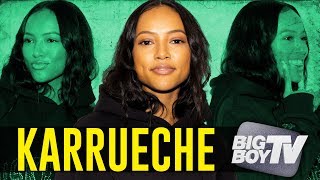 Karrueche on Her Movie Never Heard New Relationship Makeup line amp A lot more [upl. by Aracat]