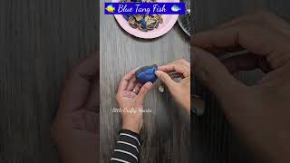 DIY Blue Tang Fish with Eggshells amp Pistachio Shells 🐟  Fun Kids Craft [upl. by Ahseenyt]