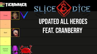 Updated Slice amp Dice 30 Character Tier List feat CranberryGod [upl. by Kenleigh934]