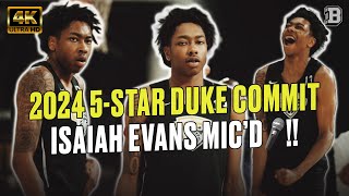 We mic’d up Brandon Ingram 20  5star Duke commit Isaiah Evans Mic’d at NBPA top 100 camp 🎤 [upl. by Ecilahc]