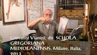 Responsorio Gregoriano TRISTIS EST ANIMA MEA Studio Giovanni Vianini Milano It [upl. by Arual]