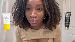 BATTLE OF THE SUNSCREENS Black Girl Make It Matte vs Supergoop Unseen  My Experience [upl. by Fevre]