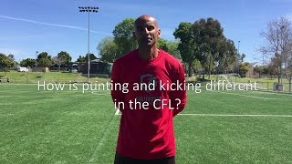 Chris Munford explains how Punting and Kicking is different in the CFL [upl. by Martina241]