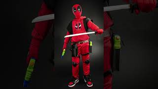 Deadpool 3 Deadpool amp Wolverine Kidpool Wade Wilson Deadpool Cosplay Hoodie [upl. by Inatsed121]