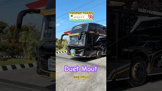 Duet Maut Bus Transfast Vs Mbah Kromo Trans Chicken Dance bus basuri telolet hunting [upl. by Notsnorb]