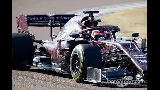 F1 2019  Kimi Raikkonen testing Alfa Romeo  Fiorano full lap [upl. by Eelatan]