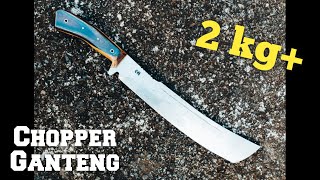 Making Super Heavyduty Chopper Machete from an Old 8 mm Leave Spring Steel pisaucustom [upl. by Dowling]