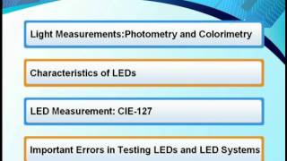 D115【線上課程】LED光學特性量測及國際規範 [upl. by Ing113]