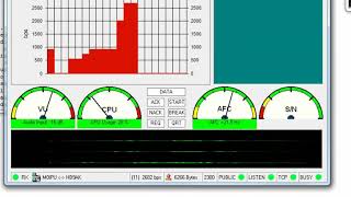 WinLink RMS Express and VARA 4 HF modem  short speed test  RMS 16800BPM achieved in good condx [upl. by Jazmin]