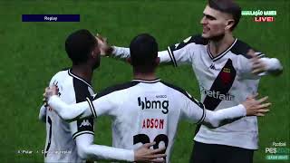 pés 2021 simulação gameplay cruzeiro vs Vasco simulado gameplay 🎮🕹️🎮 [upl. by Putnam]