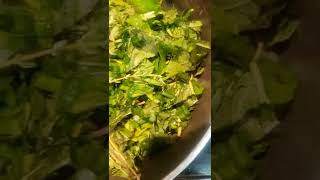 STEAMED JAMAICAN CALLALOO Recipe shorts [upl. by Duffie542]