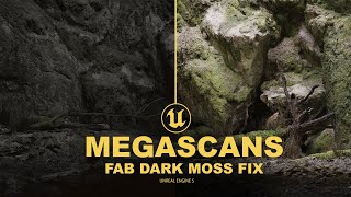 FAB Megascans Moss Fix in Unreal Engine — Stop the Dark Velvet Look [upl. by Jannery]