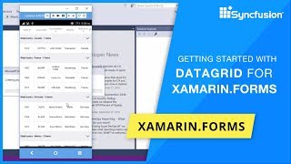 XamarinForms DataGrid Getting Started [upl. by Ilil]