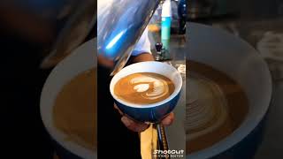 LATTE ART ▪︎ 🌿 🦢subscribe ytshortsvideo [upl. by Oakley]